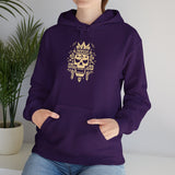 Ah Puch Skull Crown Mayan Glyph Style Unisex Hoodie