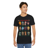Aztec Gods Chibi Characters Pantheon Unisex T-Shirt