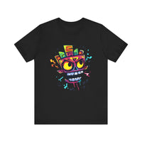 Cyber Aztec Skull Cartoon Style Unisex T-Shirt