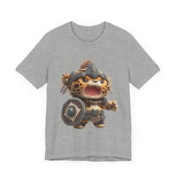 Chibi Mayan Jaguar Warrior Cartoon Style Unisex T-Shirt