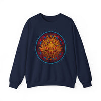Neon Aztec Calendar Unisex Sweatshirt