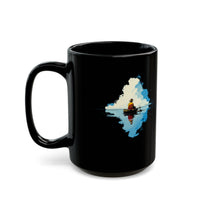 Lake Titicaca Minimalist Landscape Black Mug