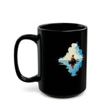 Lake Titicaca Minimalist Landscape Black Mug