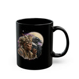 Ancient Inca Shaman with Condor Companion Black Mug