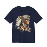 Aztec Jaguar Warrior Woman Watercolor Unisex T-Shirt