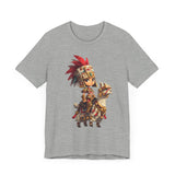 Chibi Inca Empress on Llama Unisex T-Shirt