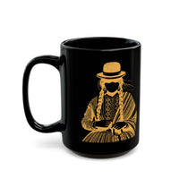 Distress Peruvian Traditional Woman Black Mug