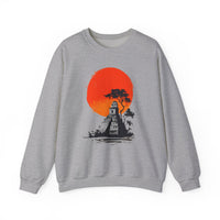 Tikal Sunset Temple Minimalist Art Unisex Sweatshirt