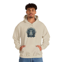 Aztec Warrior Duel Obsidian Glyph Style Unisex Hoodie