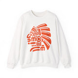 PreColumbian Aztec Head Icon Unisex Sweatshirt