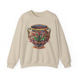 Mesoamerican Ornate Ceremonial Urn Unisex Sweatshirt