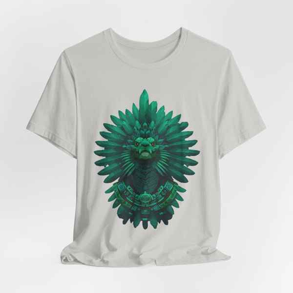 Quetzalcoatl Feathered Serpent God Dark Portrait Unisex T-Shirt