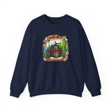 Leopard Aztec Pumpkin & Cactus Vibes Illustration Unisex Sweatshirt
