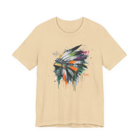 Urban Feather Headdress Graffiti Unisex T-Shirt