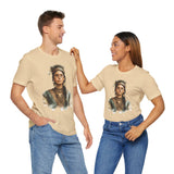 Inca Warrior Woman Watercolor Portrait and Tribal Jewelry Unisex T-Shirt