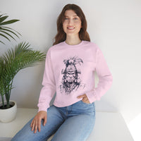 Fierce Inca Warrior Ink Illustration Unisex Sweatshirt