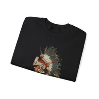 Watercolor Tribal Aztec Warrior Unisex Sweatshirt