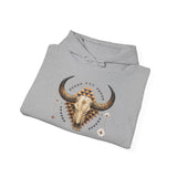Western Longhorn Cosmic Totem Illustration Unisex Hoodie