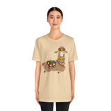Resting Alpaca In Traditional Ornaments Unisex T-Shirt