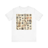 Mayan Petroglyph Stamped Texture Unisex T-Shirt