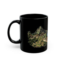 Andean Heritage Machu Picchu Village Black Mug