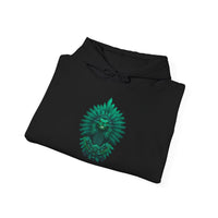 Quetzalcoatl Feathered Serpent God Dark Portrait Unisex Hoodie