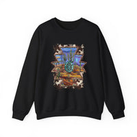 Aztec Turquoise Cactus Desert Landscape Unisex Sweatshirt