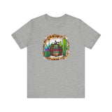 Leopard Aztec Pumpkin & Cactus Vibes Illustration Unisex T-Shirt