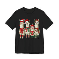 Inca Christmas Llama Family from the Andes Unisex T-Shirt