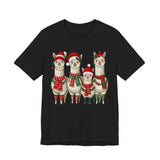 Inca Christmas Llama Family from the Andes Unisex T-Shirt