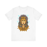Golden Aztec Warrior Queen Illustration Unisex T-Shirt