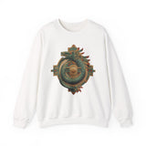 Quetzalcoatl Feathered Sun Glyph Unisex Sweatshirt