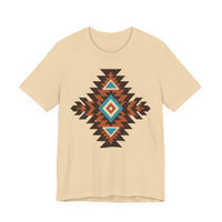 Boho Aztec Geometric Totem Pattern Illustration Unisex T-Shirt