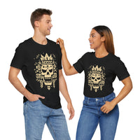 Ah Puch Skull Crown Mayan Glyph Style Unisex T-Shirt