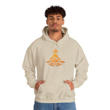 Tribal Volcano Spiral Smoke Glyph Style Unisex Hoodie