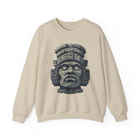 Mayan Sacred Head Stone Unisex Sweatshirt