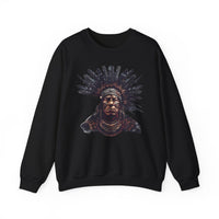 Tribal Feather Headdress Warrior Unisex Sweatshirt