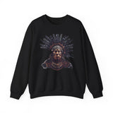 Tribal Feather Headdress Warrior Unisex Sweatshirt