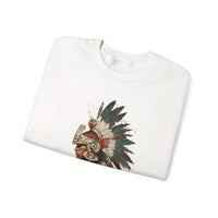 Watercolor Tribal Aztec Warrior Unisex Sweatshirt