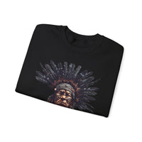 Tribal Feather Headdress Warrior Unisex Sweatshirt