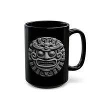 Sacred Stone Inti Inca Sun God Monochrome Style Black Mug