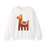 Minimalist Inca Llama Sandstone Petroglyph Unisex Sweatshirt
