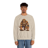 Pixel Art Mayan Jaguar Warrior Unisex Sweatshirt