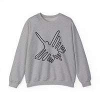Nazca Lines Style Bird Unisex Sweatshirt