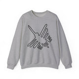 Nazca Lines Style Bird Unisex Sweatshirt