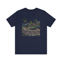 Andean Cliffside Inca Citadel Graphic Unisex T-Shirt