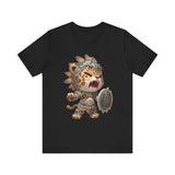 Fierce Chibi Jaguar Warrior Mayan Style Unisex T-Shirt