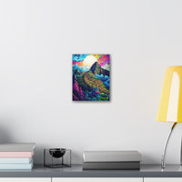 Machu Picchu Psychedelic Stone City Canvas