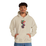 Cartoon Quetzalcoatl Cyber Serpent Unisex Hoodie