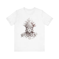Maya Warrior Ink Portrait Unisex T-Shirt